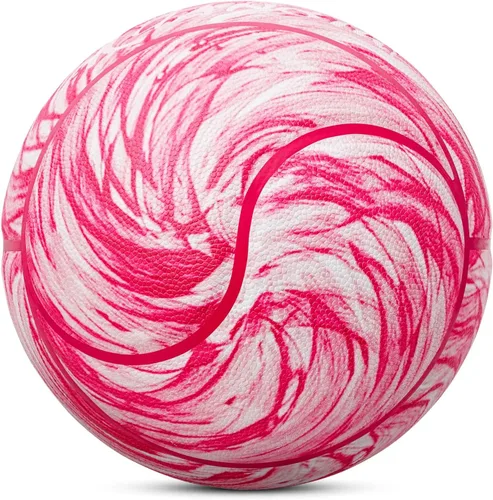 Vista 13 de Kuangmi Serie Rosa Balón de Baloncesto, Diseño Premium Estampado para Rendimiento Callejero, Tamaño Oficial para Hombres 7 de 29.5 Pulgadas