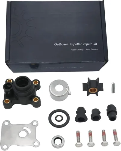 Vista 2 de Kits de reparación de la bomba de agua del impulsor con carcasa para Johnson Evinrude 1974-UP 8-15HP