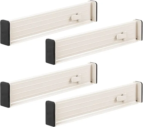 Vista 9 de mDesign - Organizador de cajón expandible de 2.5 pulgadas de alto