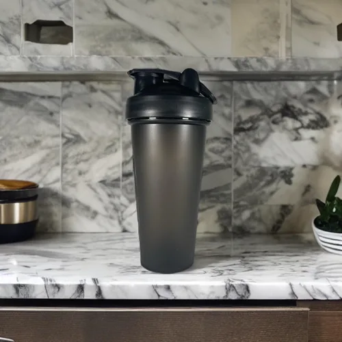 Vista 5 de Vaso Shaker 20oz con bola licuadora y tapa (rosa)