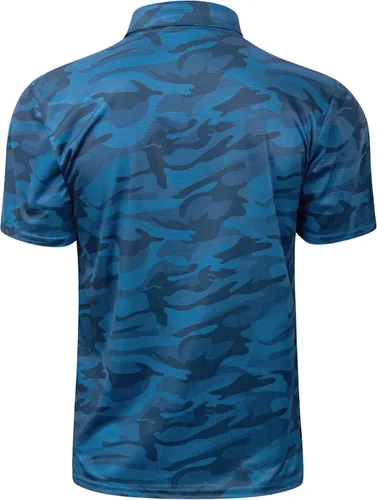 Vista 41 de TAPULCO Camisetas tipo polo de secado rápido para hombre, diseño de camuflaje, atléticas, ligeras, transpirables, casuales, para golf