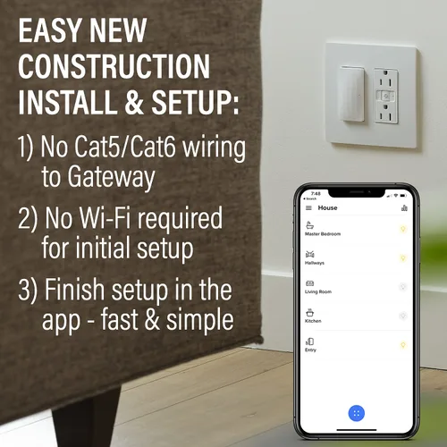 Vista 7 de Legrand Radiant WNRH1LA - Puerta de enlace inteligente con Netatmo, compatible con Alexa, Google Assistant y Apple HomeKit, almendra clara (1 unidad)