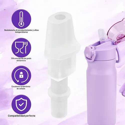 Vista 3 de 4 boquillas de repuesto para botella de agua compatibles con BJPKPK de 18