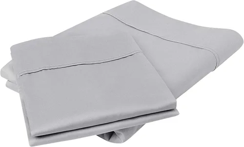 Vista 4 de ARlinen Funda de almohada tamaño Queen estándar, fundas de almohada de algodón sólido burdeos de 20 x 30 pulgadas