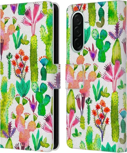 Vista 202 de Head Case Designs Officially Licensed Ninola Brushstrokes Black Summer Patterns Leather Wallet Case Compatible with Samsung Galaxy A07 4G