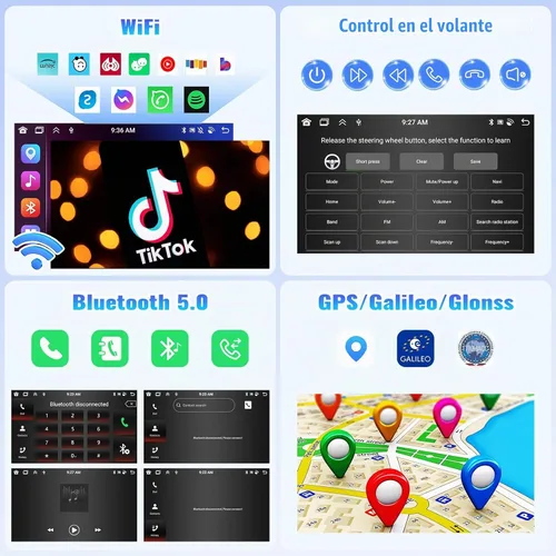 Vista 5 de 8 Core 4G+64G Android Car Stereo Radio para Mazda 3 2010 2011 2012 2013 inalámbrico CarPlay Android Auto 9 pulgadas HD IPS pantalla táctil Bluetooth
