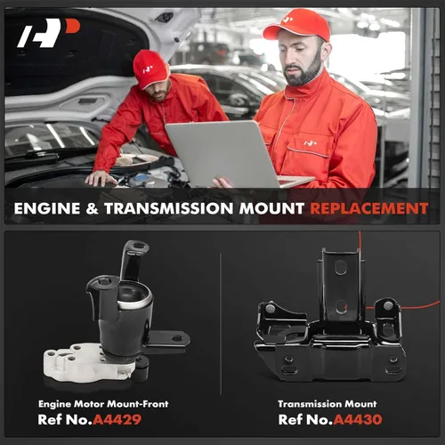Vista 2 de A-Premium Kit de montaje del motor y montaje de la transmisión compatible con Mazda 2 2011 2012 2013 2014 1.5L, transmisión automática, juego de 2