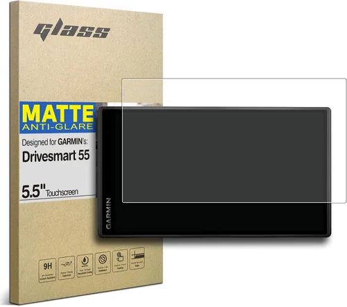 Vista 12 de Protector de pantalla de vidrio templado premium para Garmin Drivesmart 55 GPS Navigation 5.5 pulgadas pantalla táctil anti huella digital