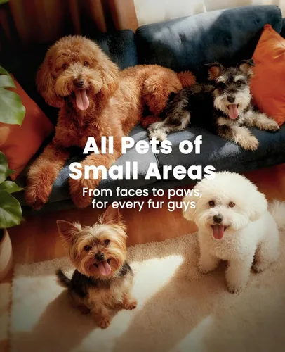 Vista 7 de Oneisall - Recortadora de pelo de perro con cuchillas dobles, recortadora de pelo para mascotas pequeñas sin cable, bajo nivel de ruido para Negro