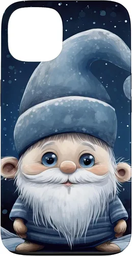 Vista 7 de iPhone 16 Funny Winter Gnome For Christmas Cute Xmas Snowflake Pattern Case