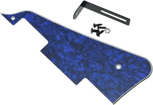 Vista 65 de KAISH Golpeador de guitarra Abalone Pearl LP con soporte negro para Epiphone Les Paul