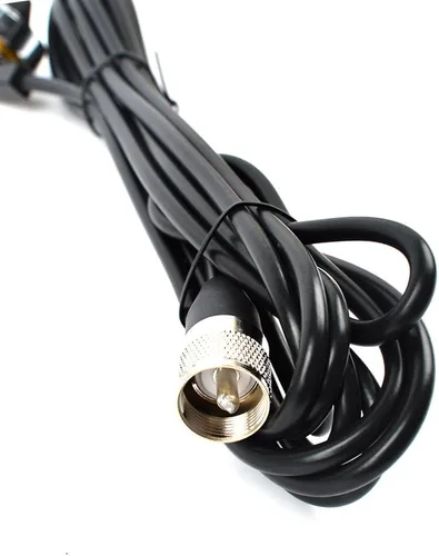 Vista 6 de HYS Pretuned GMRS UHF Antena de radio amateur con montaje NMO NMO Bracket L Shape Fender Trunk/Hole Mount Kit, W/ Low Profile RG-58 13ft Cable