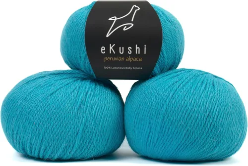Vista 132 de 100% Hilo de Alpaca Baby para Tejer y Ganchillo - 1 Cono de Hilo Premium DK - Ligero, Hipoalergénico y Térmico Hecho en Perú - Ideal para Proyectos
