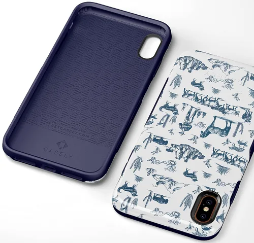 Vista 20 de Casely Funda para iPhone Xs Max Funda con estampado de festival (solo buenas vibraciones)