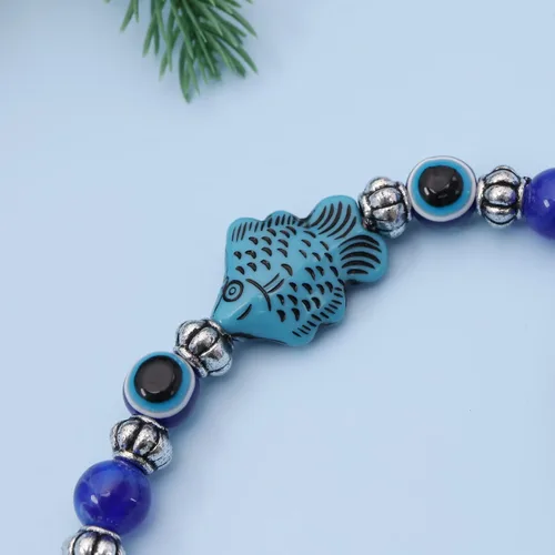 Vista 6 de 3 piezas de adorno colgante de ojo malvado azul hecho a mano con dije de la suerte colgante de pared accesorios para decoración interior de coche