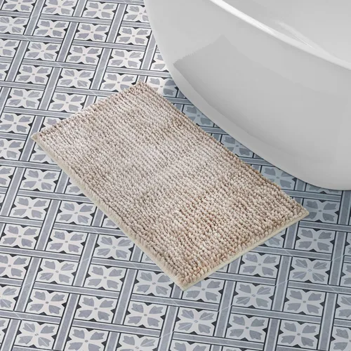 Vista 34 de Laura Ashley - Juego de 2 tapetes de baño de chenilla suave, 20 x 34 pulgadas, color azul