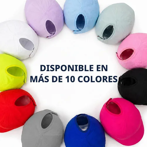 Vista 5 de Ponyflo Gorra de béisbol con coleta para mujer - Gorras con coleta para mujer, gorra con coleta para cabello rizado, gorra de béisbol para mujer