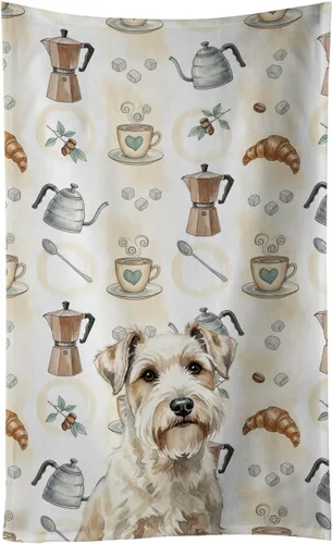 Vista 212 de Caroline's Treasures Afghan Hound - Toalla de cocina para barra de café, terciopelo frontal y lazo de algodón, lavable a máquina Sabueso afgano