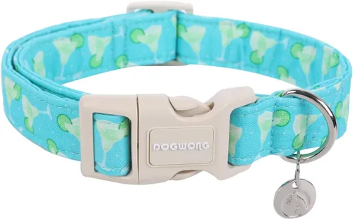 Vista 65 de DOGWONG Collar de perro de San Valentín, collar de perro con estampado de corazones para perros grandes, lindos collares de primavera, hembra