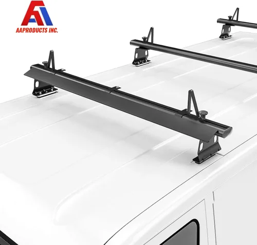 Vista 6 de Deflector de viento de aluminio para escalera de 49 pulgadas, accesorio para rack de furgoneta para modelo AX302 Series Negro