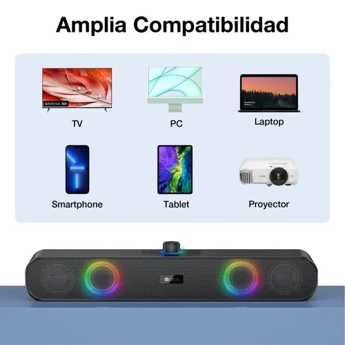 Vista 2 de Parlante Inalambrico Bluetooth Hasta 6 horas De Musica Barra De Sonido Original 1Hora