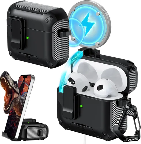 Vista 28 de RFUNGUANGO Fundas protectoras para Airpods de 2ª y 1ª generación, color 2º -Blanco