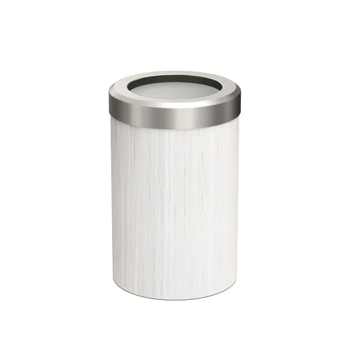 Vista 19 de Gatco Cubo de basura pequeño con tapa, redondo de acero inoxidable de 3 galones, debajo del fregadero, latón cepillado, para baño, dormitorio
