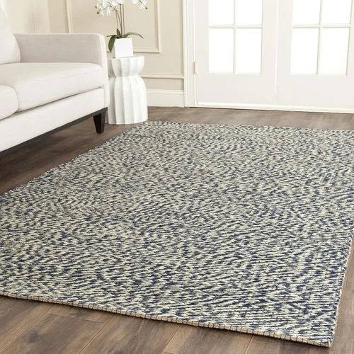 Vista 11 de SAFAVIEH Natural Fiber Collection - Alfombra de pasillo de 2 x 6 pies, azul y marfil, yute hecho a mano, ideal para zonas de alto tráfico en sala