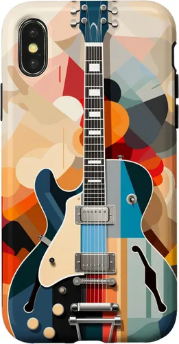 Vista 5 de Electric Guitar Abstract Art Cover Phone Case for iPhone 17