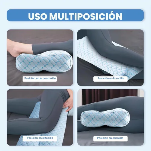 Vista 3 de puredown® Almohada de rodilla para dormir de lado, almohada de elevación de piernas para dormir de lado, almohada entre las piernas para alinear