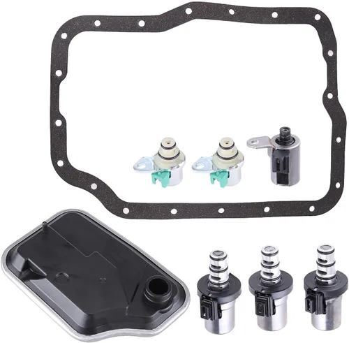 Vista 3 de Kits de filtro de junta de válvula electromagnética de transmisión 4F27E aptos para Ford Transit Connect XLT compatible con Mazda