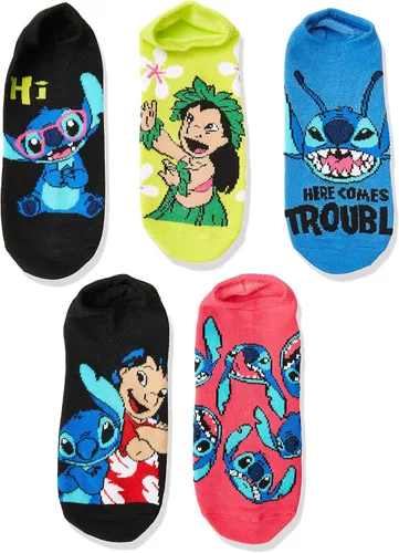 Vista 2 de Disney Paquete de 5 calcetines Lilo Stitch para mujer