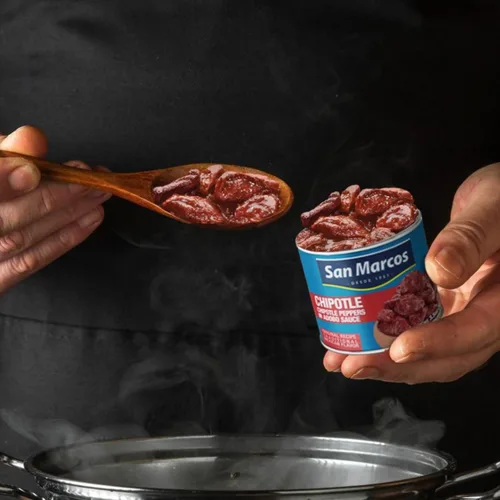 Vista 2 de San Marcos Chipotle Peppers en salsa Adobo, 11 onzas (paquete de 12)