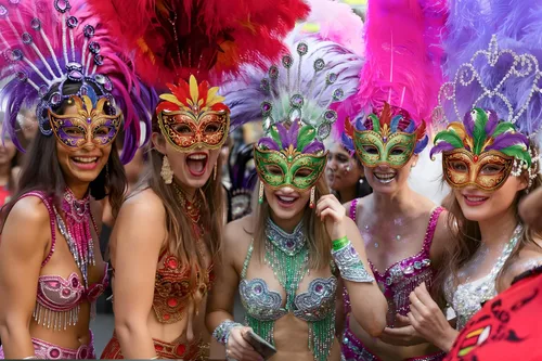 Vista 2 de Juego de 16 máscaras de Mardi Gras a granel decoraciones de fiesta de carnaval (fieltro)