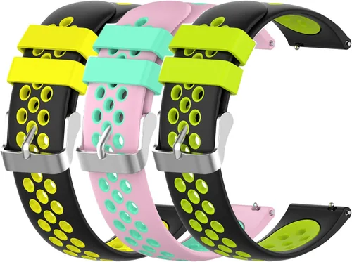 Vista 13 de FitTurn Bandas de liberación rápida con agujero transpirable de 0.787 in compatibles con Garmin Approach S40/Forerunner 245 645 165