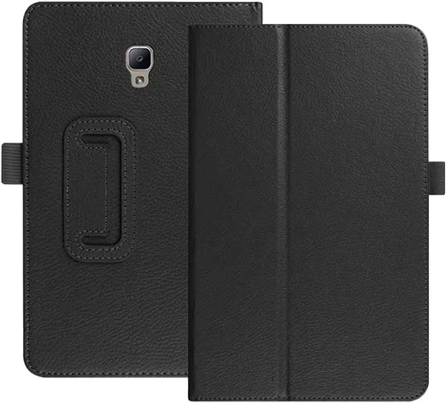Vista 7 de Funda Folio Para Galaxy Tab A 8.0 2017 Modelo T380/T385, Funda Protectora De Cuero De La PU Premium Para Samsung Galaxy Tab A 8.0 Pulgadas 2017 Negro