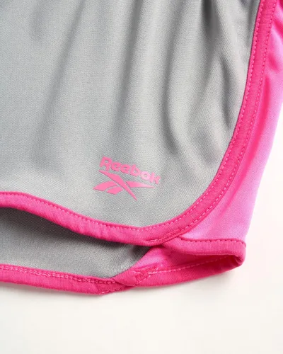 Vista 3 de Reebok Girls' Active Shorts Lightweight Athletic Mesh Gym Shorts (2 Pack)