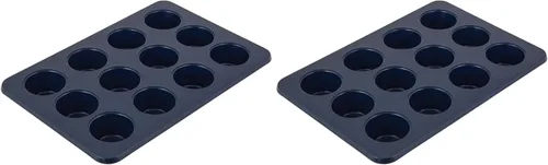 Vista 20 de KitchenAid Molde antiadherente de acero aluminizado, apto para lavavajillas, agave, 12 tazas