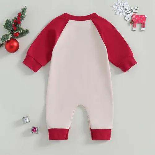 Vista 39 de FYBITBO Ropa de bebé niño niña Santa manga larga mono mameluco recién nacido primera Navidad traje de una pieza