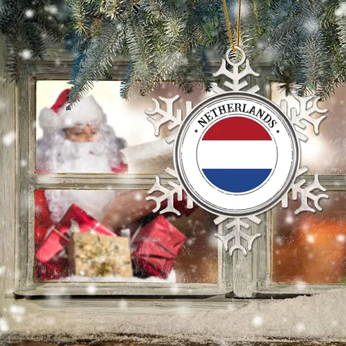 Vista 6 de Regalo de relleno de calcetín de Navidad de los Países Bajos para niños, regalo de recuerdo de país patriótico, adorno de Navidad para niños