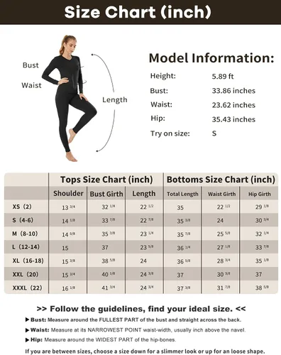 Vista 7 de MANCYFIT Conjunto de ropa interior térmica para mujer con forro polar ultra suave cuello en V