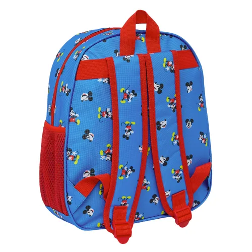 Vista 3 de Mochila Escolar Mickey Mouse Clubhouse Azul 27 x 33 x 10 cm