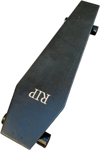Vista 4 de Coffin Death Tarot Monopatín negro Longboard 42x12 Coffin Croozer