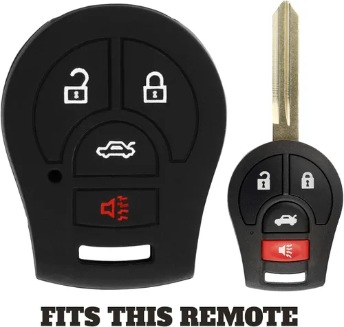 Vista 3 de KeyGuardz Funda protectora exterior de goma suave para llave de control remoto sin llave para Nissan Versa Cube CWTWB1U751