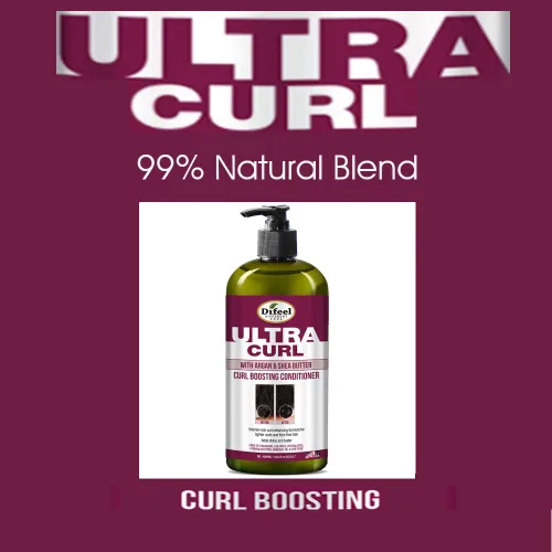 Vista 7 de Difeel Ultra Curl con Argán y Manteca de Karité - Acondicionador para aumentar los rizos, 33.8 oz.