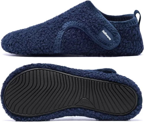 Vista 5 de Heiiwarm Pantuflas de invierno cálidas para interiores, ligeras, para el dormitorio, calcetines descalzos para la casa (bebéniño pequeñoniño grande)