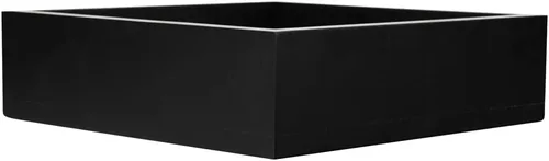 Vista 10 de Restaurantware Bandeja de madera de 10 x 3 pulgadas, 1 caja de madera cuadrada duradera, resistente a las astillas, bandeja de madera de bambú negro