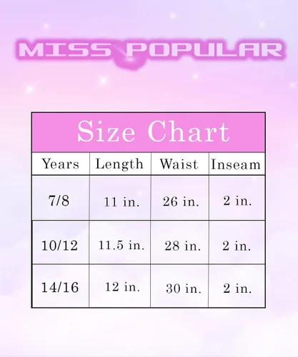Vista 4 de MISS POPULAR Paquete de 4 pantalones cortos de papel súper suaves con bolsillos para niñas, diseños lindos de verano, tallas 7-16