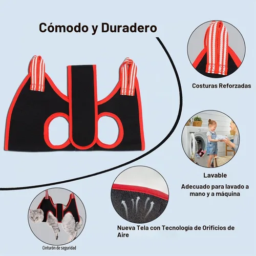 Vista 3 de Arnés de Hamaca de Aseo para Gatos para Perros Pequeños, Bolsa de Sujeción de Hamaca para Mascotas, Cabestrillo de Aseo para Perros para Recortar