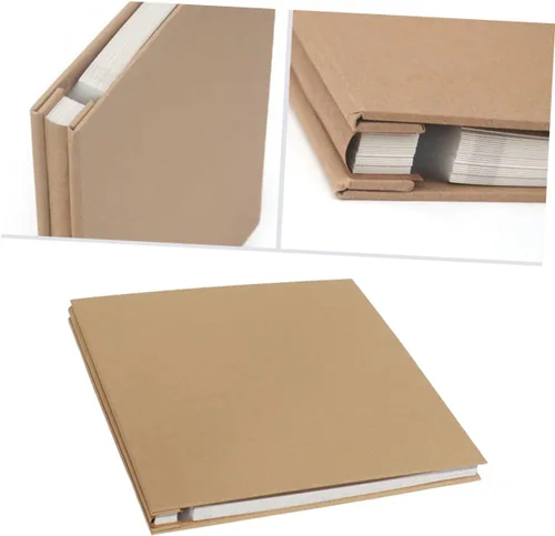 Vista 4 de DECHOUS Álbum de fotos autoadhesivo para álbumes de visitas, álbum de fotos en blanco, álbum de fotos de papel Kraft, álbumes de fotos, álbumes